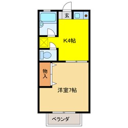 ハイツ蔵前　Ａ棟の物件間取画像